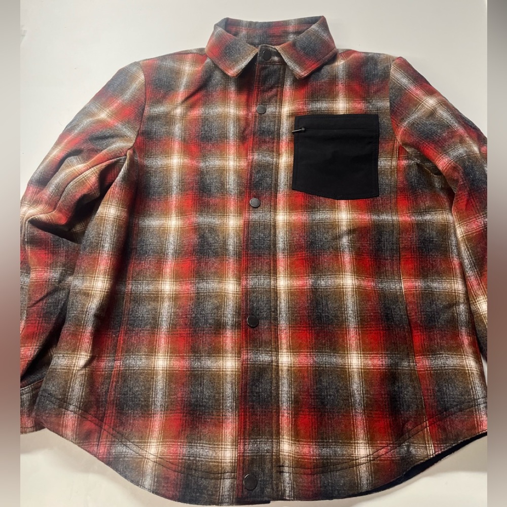 COPY - Pendleton Men’s Two-Layer Wool Blend Shirt Jacket RED L